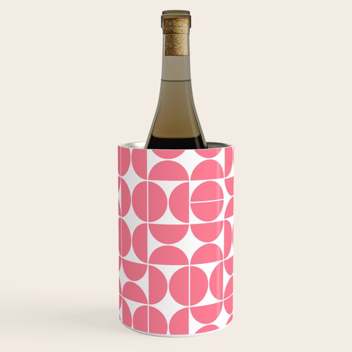 Mid Century Modern Geometric 04 Pink Wine Chiller Gallery Image 3
