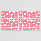 Mid Century Modern Geometric 04 Pink Desk Mat Gallery Image 3