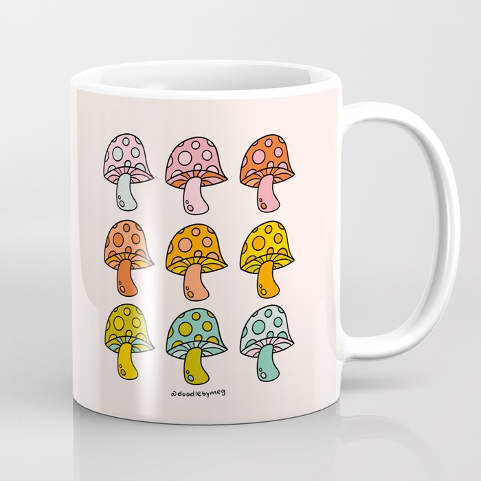 Rainbow Mushrooms Coffee Mug Gallery Image 1