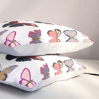 Pink Butterflies Pillow Sham Gallery Image 3