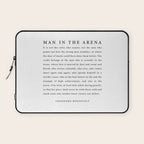 The Man In The Arena, Theodore Roosevelt Laptop Sleeve Gallery Image 1