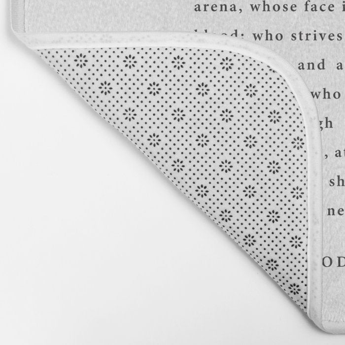 The Man In The Arena, Theodore Roosevelt Bath Mat Gallery Image 2