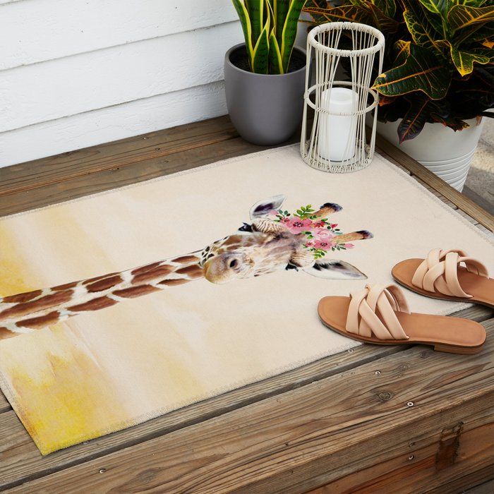 Giraffe Outdoor Rug Gallery Image 2
