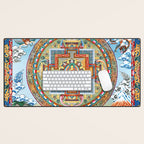 Tibetan Buddhist Vajrayana Teachings Thangka Desk Mat Gallery Image 1