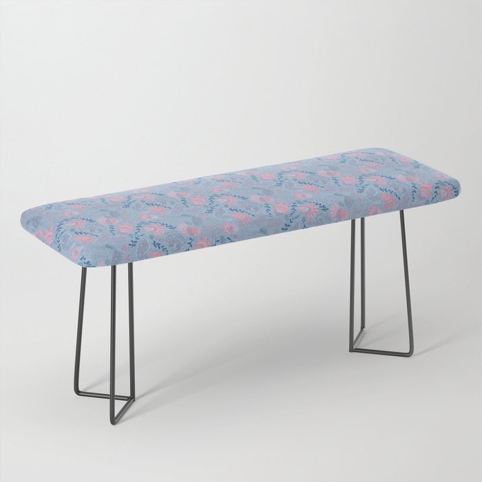 Coastal Oysters on the Beach in Sea Blue & Lavender Bench Gallery Image 1
