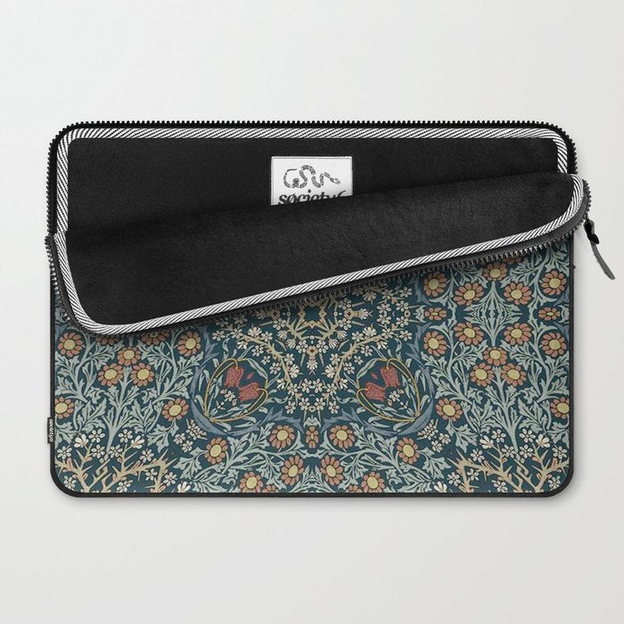 William Morris Blue Laptop Sleeve Gallery Image 2