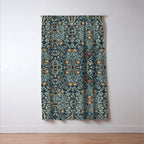 William Morris Blue Window Curtain Gallery Image 3