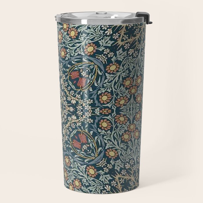 William Morris Blue Travel Mug Gallery Image 2