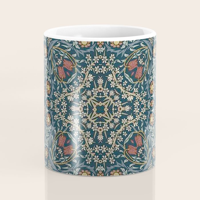 William Morris Blue Coffee Mug Gallery Image 4
