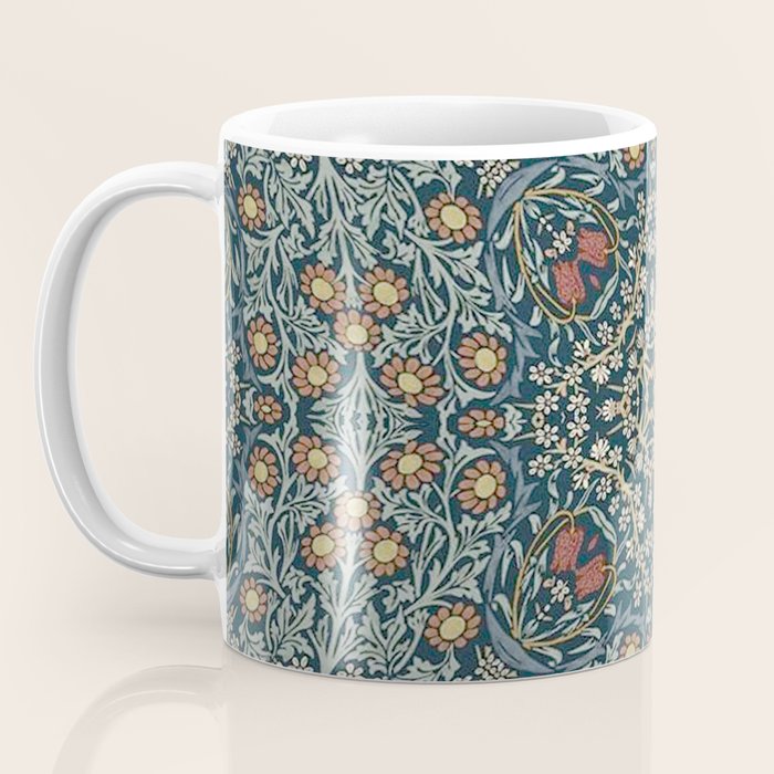 William Morris Blue Coffee Mug Gallery Image 3