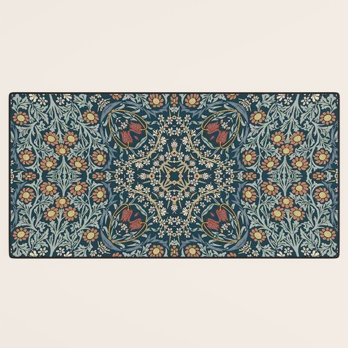 William Morris Blue Desk Mat Gallery Image 3