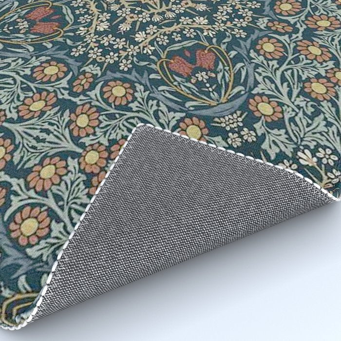 William Morris Blue Rug Gallery Image 4