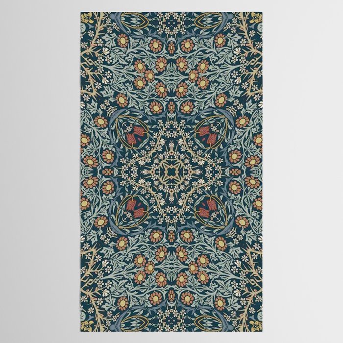 William Morris Blue Tablecloth Gallery Image 2