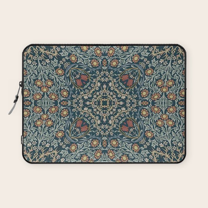 William Morris Blue Laptop Sleeve Gallery Image 1