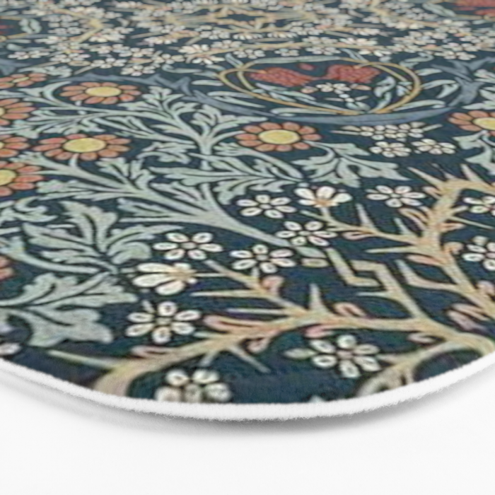 William Morris Blue Bath Mat Gallery Image 3