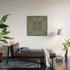 William Morris Blue Wood Wall Art Gallery Image 2