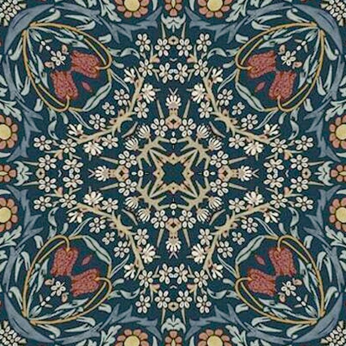 William Morris Blue Coffee Mug Gallery Image 2