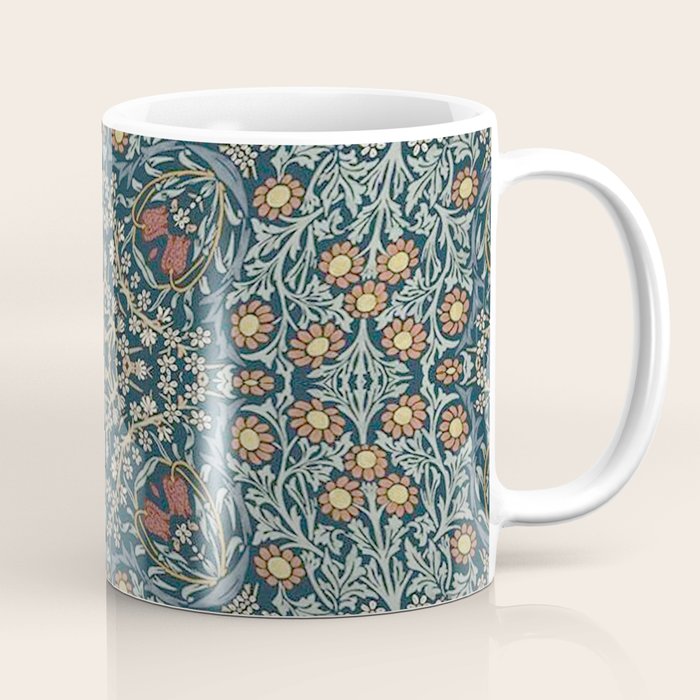 William Morris Blue Coffee Mug Gallery Image 1