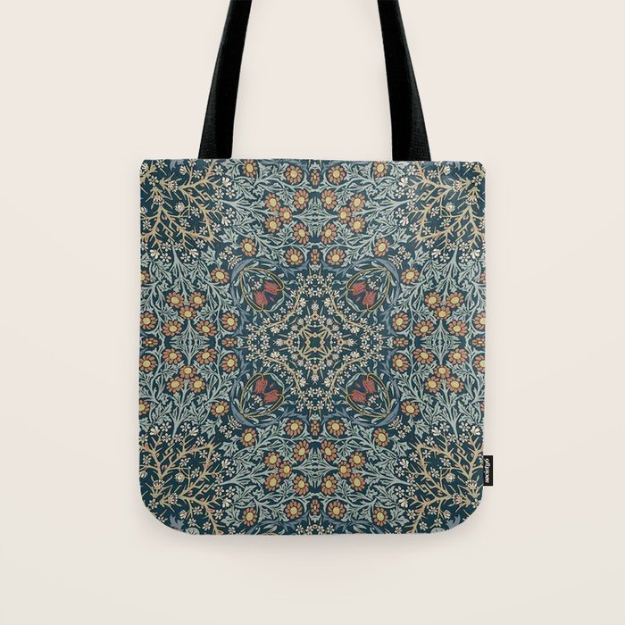 William Morris Blue Tote Bag Gallery Image 1