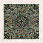 William Morris Blue Wood Wall Art Gallery Image 1