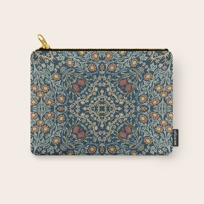 William Morris Blue Carry All Pouch Gallery Image 1