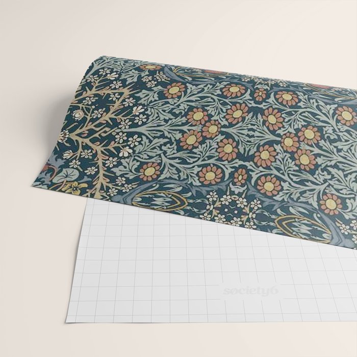 William Morris Blue Wrapping Paper Gallery Image 2