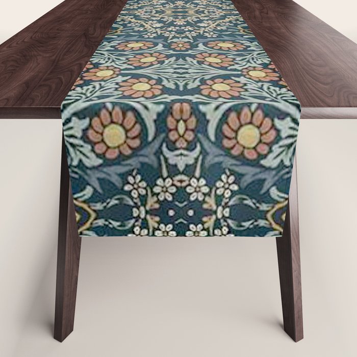 William Morris Blue Table Runner Gallery Image 1