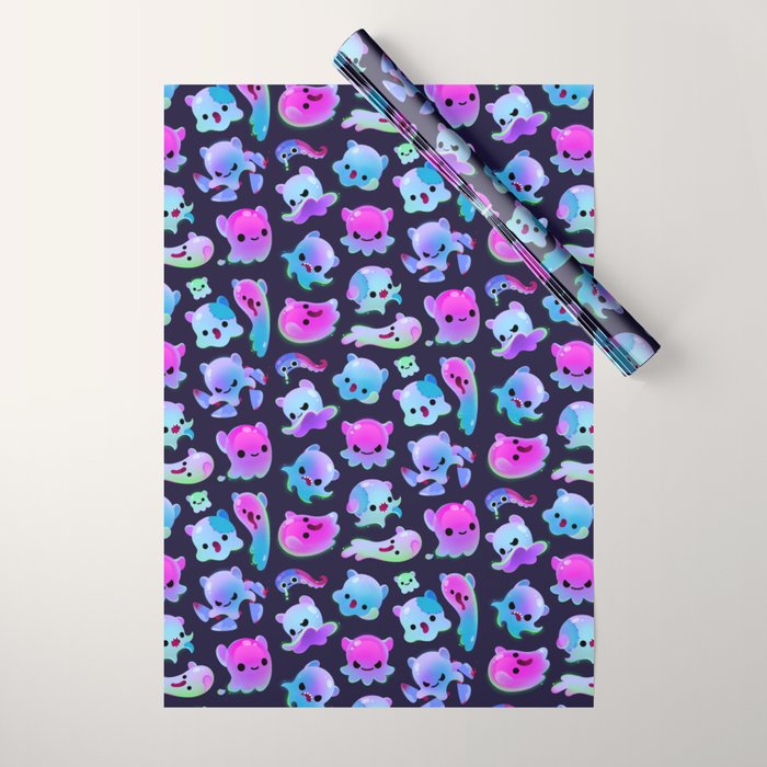 Ghost octopus Wrapping Paper Gallery Image 1