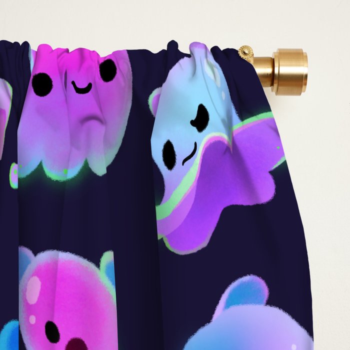 Ghost octopus Window Curtain Gallery Image 2