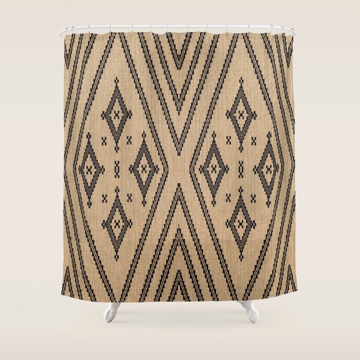 Traditional Bohemian African Moroccan Style  Shower Curtain Gallery Image 1
