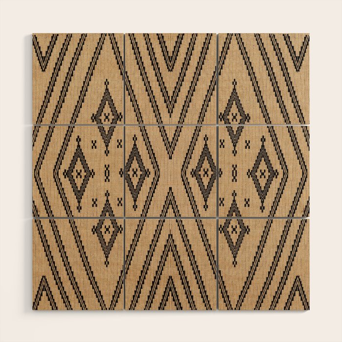 Traditional Bohemian African Moroccan Style  Wood Wall Art Gallery Image 1
