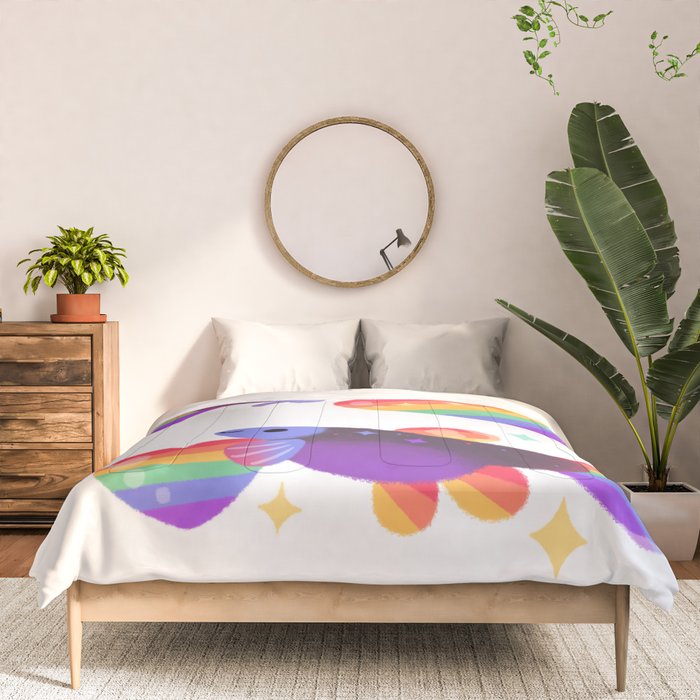 Rainbow guppy 7 Comforter Gallery Image 3