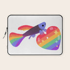 Rainbow guppy 7 Laptop Sleeve Gallery Image 1