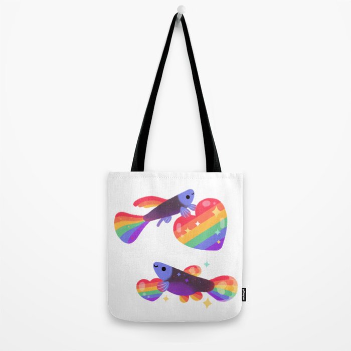 Rainbow guppy 7 Tote Bag Gallery Image 2