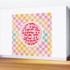 If you like it... Retro and  Fun words on checks  Wall Mural Gallery Image 2