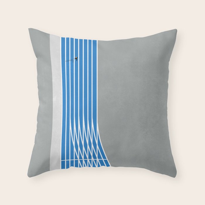 Finish Line Sprinter  Throw Pillow Gallery Image 1