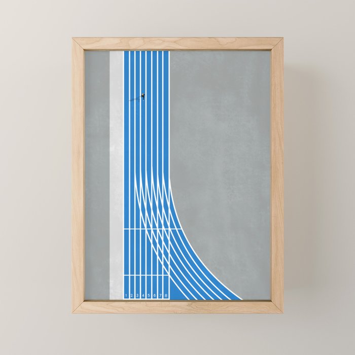 Finish Line Sprinter  Mini Art Print Gallery Image 1
