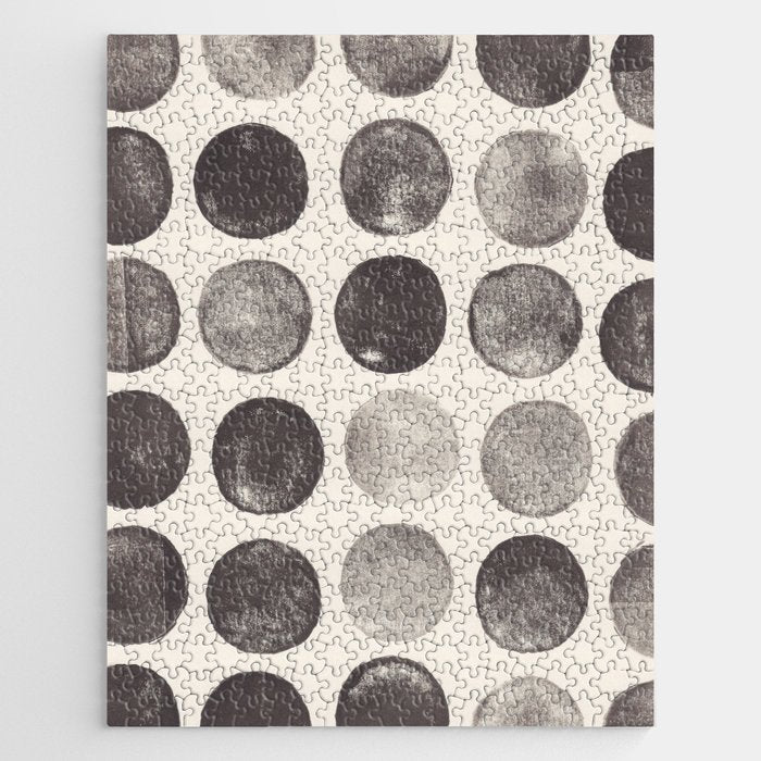 Linocut Circle Pattern Jigsaw Puzzle Gallery Image 1