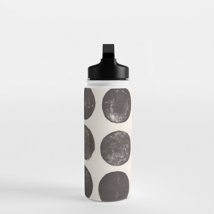 Linocut Circle Pattern Water Bottle Gallery Image 3