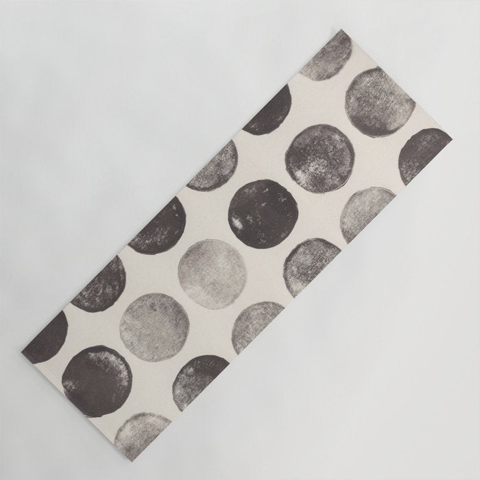 Linocut Circle Pattern Yoga Mat Gallery Image 1