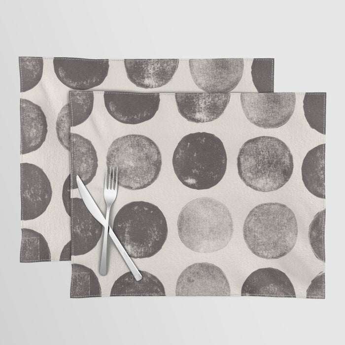 Linocut Circle Pattern Placemat Gallery Image 1