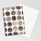 Linocut Circle Pattern Stationery Card Gallery Image 2