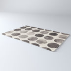 Linocut Circle Pattern Rug Gallery Image 3