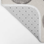 Linocut Circle Pattern Bath Mat Gallery Image 2