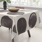 Linocut Circle Pattern Tablecloth Gallery Image 3