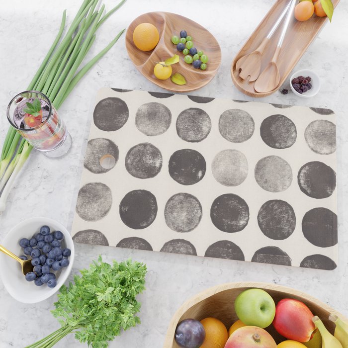 Linocut Circle Pattern Cutting Board Gallery Image 2