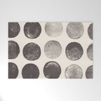 Linocut Circle Pattern Welcome Mat Gallery Image 1