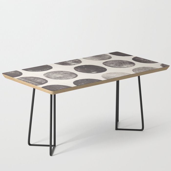 Linocut Circle Pattern Coffee Table Gallery Image 1
