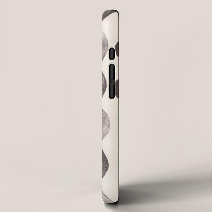 Linocut Circle Pattern iPhone Case Gallery Image 2