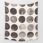 Linocut Circle Pattern Wall Tapestry Gallery Image 4